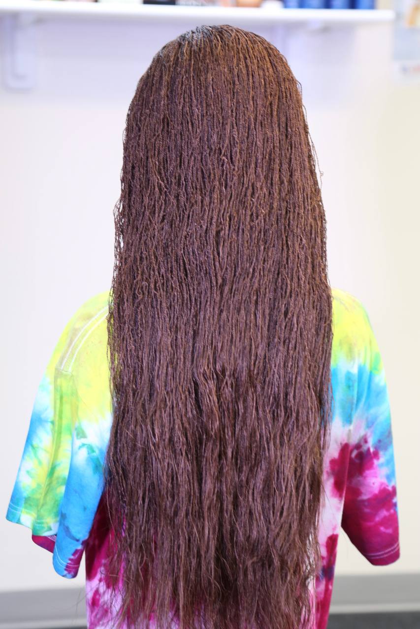 Twist curls braided wig