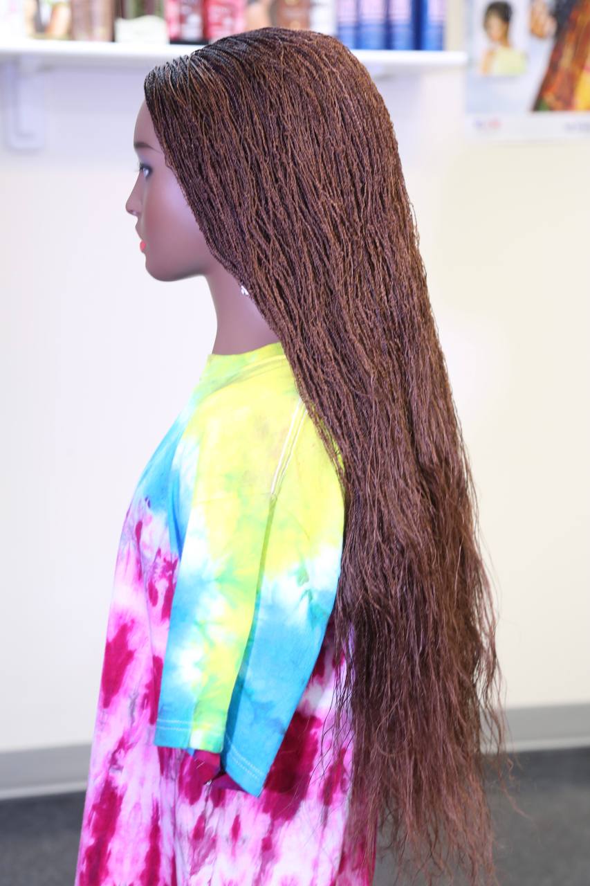 Twist curls braided wig